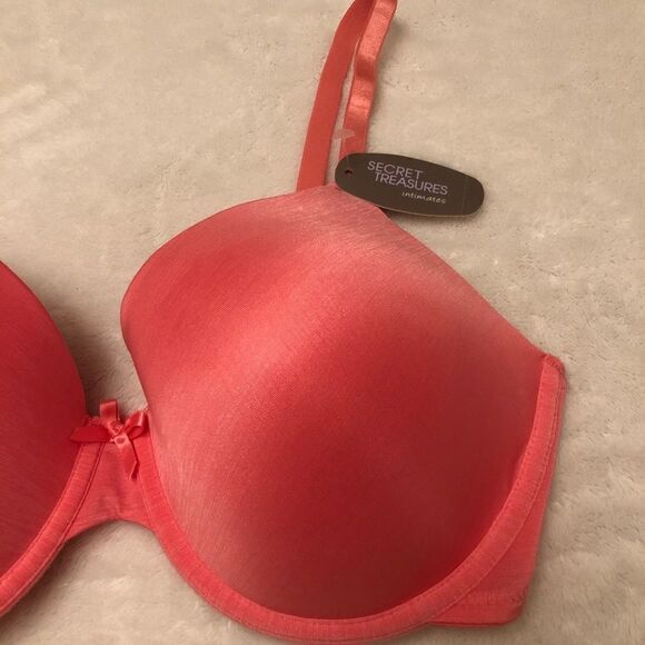 NWT Women’s Shiny Pink T-shirt Bra - Picture 4 of 5